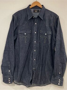 Ralph Lauren Dark Denim Western Shirt